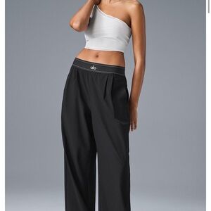ALO Yoga Black Wide-Leg Women's Pants